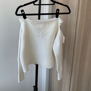 NWT Off-Shoulder White Sweater
